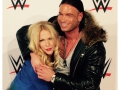 Ex-Bundesliga-Torwart Tim Wiese mit Sonya Kraus bei der WWE Live-Show am 15.11.2014 in Frankfurt