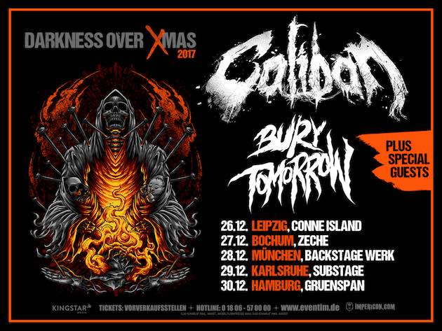 Caliban und Bury Tomorrow - Jahresabschluss Tour 2017