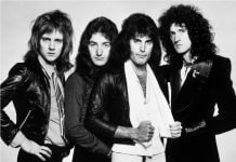 Queen Rockband mit Sänger Freddie Mercury