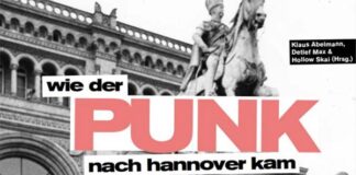 Buchcover: „Wie der PUNK nach Hannover kam" (Hrsg.: Klaus Abelmann, Detlef Max und Hollow Skai)