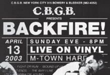 Backfire! - Live at CBGB von Backfire! - CD (Jewelcase