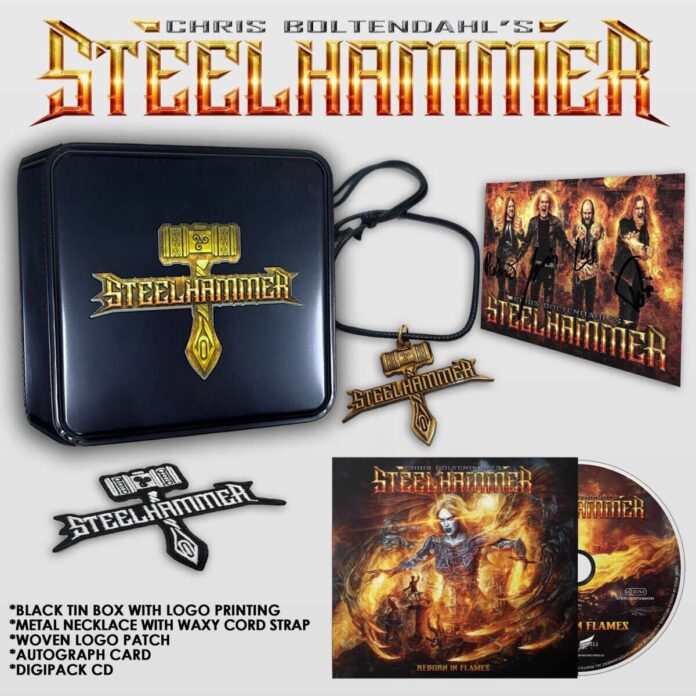 Chris Bohltendahl's Steelhammer - Reborn in flames von Chris Bohltendahl's Steelhammer - CD (Boxset