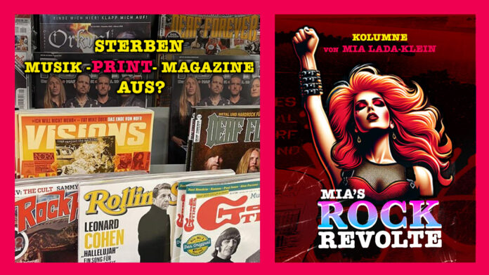In „Mia's Rock Revolte“ hinterfragt Mia, ob Printmagazine in der digitalen Musiklandschaft noch relevant sind.