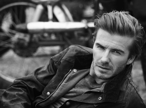 David Beckham Belstaff model image