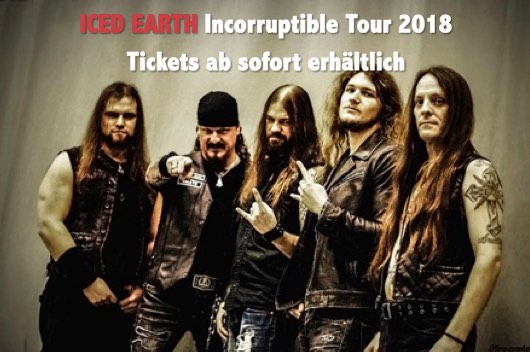 Iced Earth Tour konzertkarten Tickets Konzerte 2018