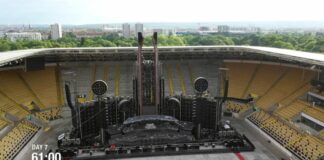 Gigantisch: Rammstein 60-Stunden-Bühnenaufbau im Zeitraffer