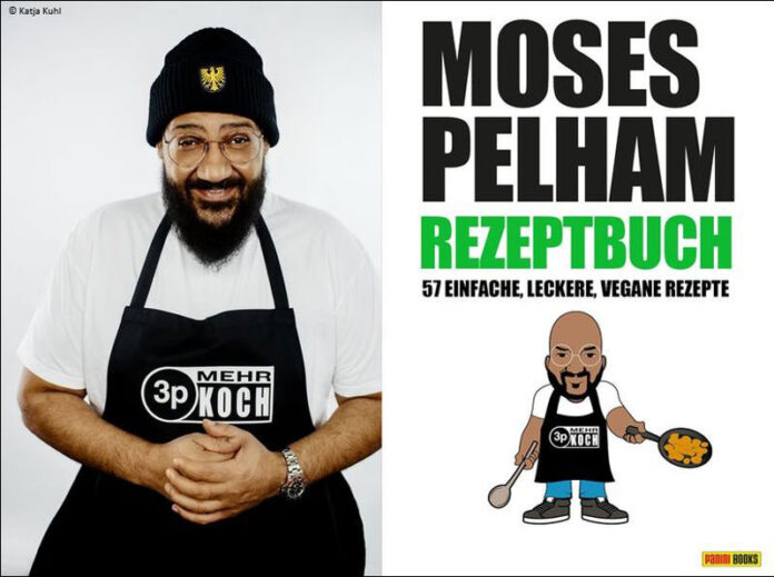 Moses-Pelham-Kochbuch-Panini-Verlag MOSES PELHAM REZEPTBUCH erscheint im Herbst 2023 bei Panini. Der Rapper lebt vegan und teilt in dem Buch seine Lieblingsrezepte