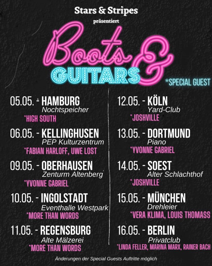 Boots and Guitars - Country Musik Tour 2023